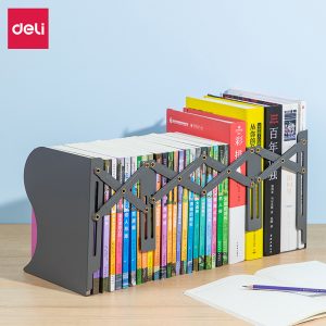 Подставка для книг 78631Black 3 отдел. расширяемый 114мм-480мм высота 220мм черный металл
