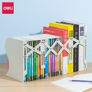 Подставка для книг 78631Grey 3 отдел. расширяемый 114мм-480мм высота 220мм серый металл