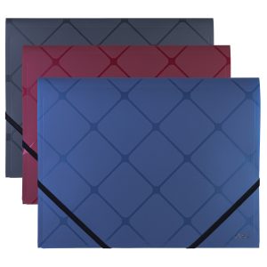 Папка на резинке Deli E39621 A4 пластик 0.45мм ассорти