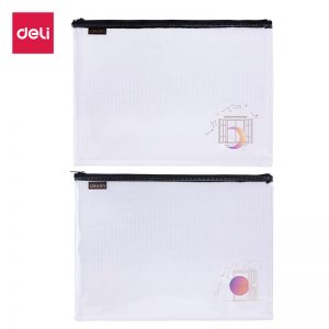 Папка на молнии Deli 72397 A4 пластик ассорти