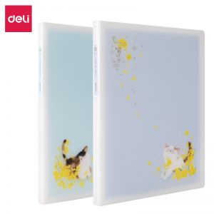 Папка с 30 прозр.вклад. Deli 72607 A4 полипропилен ассорти