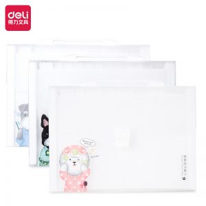 Папка-портфель Deli 72508 13 отдел. A4 полипропилен ассорти