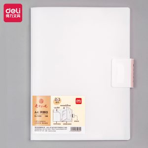 Папка-портфель Deli 72611 5 отдел. A4 полипропилен прозрачный