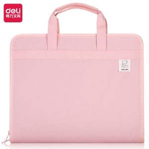 Портфель Deli 72561Pink A4 13 отдел. текстиль розовый