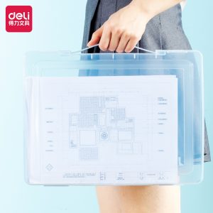 Портфель Deli Start 5702 A4 пластик прозрачный