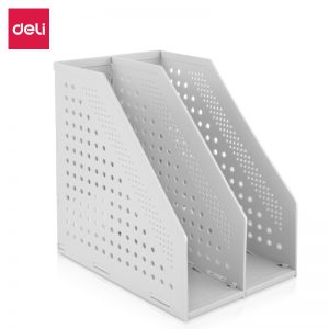 Лоток вертикальный складной Deli 78999Grey 2 отд. 168 ×255 ×243мм серый