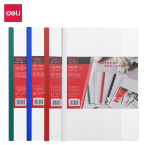 Папка со скрепкошиной Deli E5532 A4 ширина 15мм полипропилен 0.19мм ассорти (упак.:5шт)