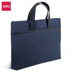 Портфель Deli 63750 400х300мм терилен синий