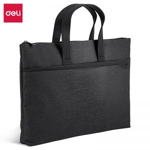 Портфель Deli 63751 390х290мм терилен серый