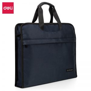 Портфель Deli 63754Blue A4 2 отделения текстиль синий