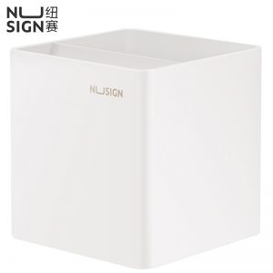 Подставка для пишущих принадлежностей Deli NuSign ENS011-white 84×84×86 мм. Белая