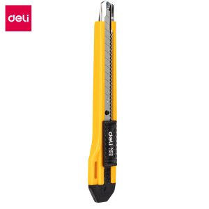 Нож канцелярский Deli E2031 фиксатор усиленный сталь ассорти