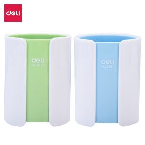 Подставка Deli E9141 для пишущих принадлежностей 82х82х106мм белый пластик