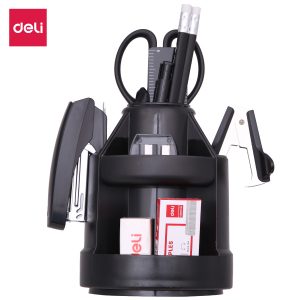 Настольный набор Deli E38250A (15 предметов) пластик черный