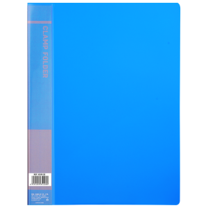 Папка с 2 метал.зажим Deli EB30132 A4 пластик 0.7мм синий