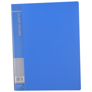 Папка с метал.зажим Deli EB30032 A4 пластик 0.7мм синий