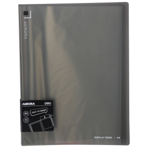 Папка с 40 прозр.вклад. Deli EB02622 AURORA A4 полипропилен 0.75мм черный