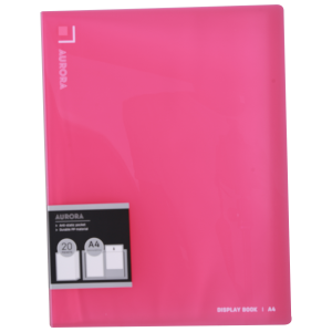 Папка с 20 прозр.вклад. Deli EB02442 AURORA A4 полипропилен 0.75мм красный