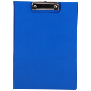 Папка-планшет Deli E38154A A4 ПВХ синий с крышкой