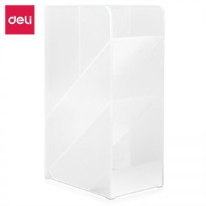Подставка Deli 8935 для пишущих принадлежностей 61х92х152мм прозрачный пластик
