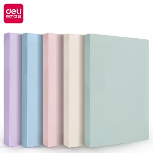 Папка с 80 прозр.вклад. Deli 72675 A4 полипропилен ассорти