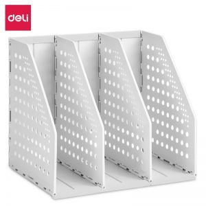 Лоток вертикальный складной Deli 79003Gray 3 отд. 200 ×150 ×180мм серый