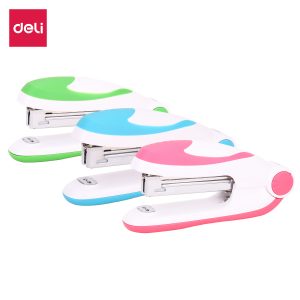 Степлер Deli E0228 Essential N10 (15листов) ассорти 50скоб коробка