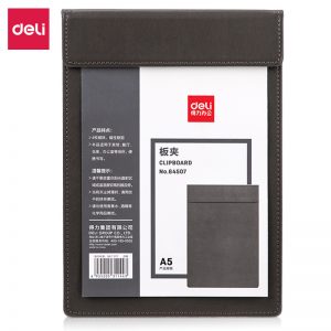 Папка планшет Deli 64507Blue A4 магнитная крышка искусственная кожа серый