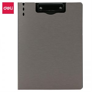 Папка планшет Deli 64513Grey A4 с крышкой полипропилен вспененный серый