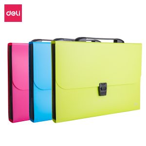 Папка-портфель Deli Rio EB40202 7 отдел. A4 полипропилен 0.6мм ассорти