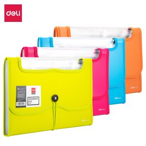 Папка-портфель Deli E38128 A4 полипропилен 0.75мм 13 отдел. ассорти