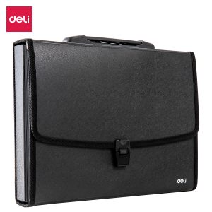 Портфель Deli E5577 A4 полипропилен черный
