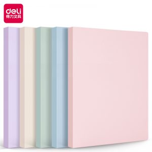 Папка с 40 прозр.вклад. Deli 72673 A4 полипропилен ассорти