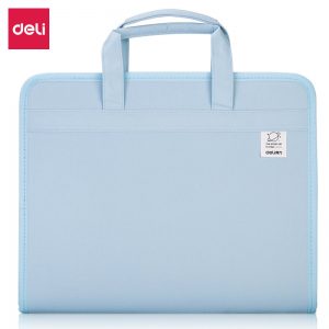 Портфель Deli 72561Blue A4 13 отдел. текстиль синий
