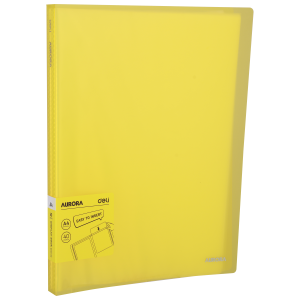 Папка с 40 прозр.вклад. Deli EB02662 AURORA A4 полипропилен 0.75мм жёлтый