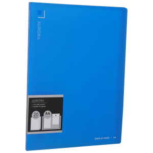 Папка с 20 прозр.вклад. Deli EB02432 AURORA A4 полипропилен 0.75мм синий