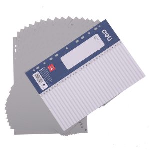 Разделитель индексный Deli E38158 A4 пластик 31 индексов белые разделы