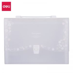Папка-портфель Deli 5880 13 отдел. A4 полипропилен прозрачный