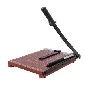 Резак гильотинный Deli E8003 B4/12лист./380мм/ручн.прижим/защитный экран