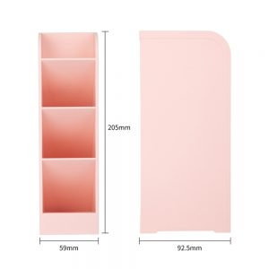 Подставка для концелярских принадлежностей Deli 8933 полипропилен 5 отдел. розовый