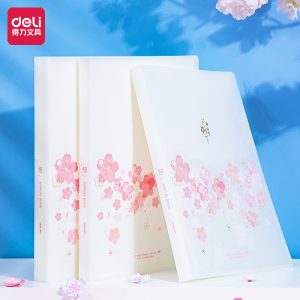 Папка с 40 прозр.вклад. Deli 72643 SAKURA A4 полипропилен