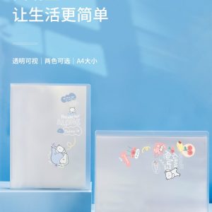 Папка с 40 прозр.вклад. Deli 72627 A4 полипропилен ассорти