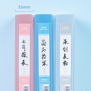 Папка-короб Deli 63210Blue полипропилен 35мм A4 синий